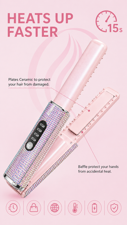 Plancha Alisadora Inalámbrica Diamond